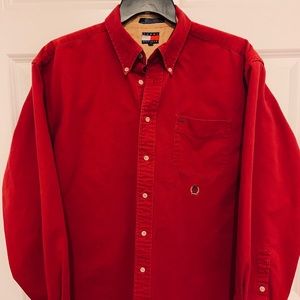 Tommy Hilfiger Red Button Down Shirt